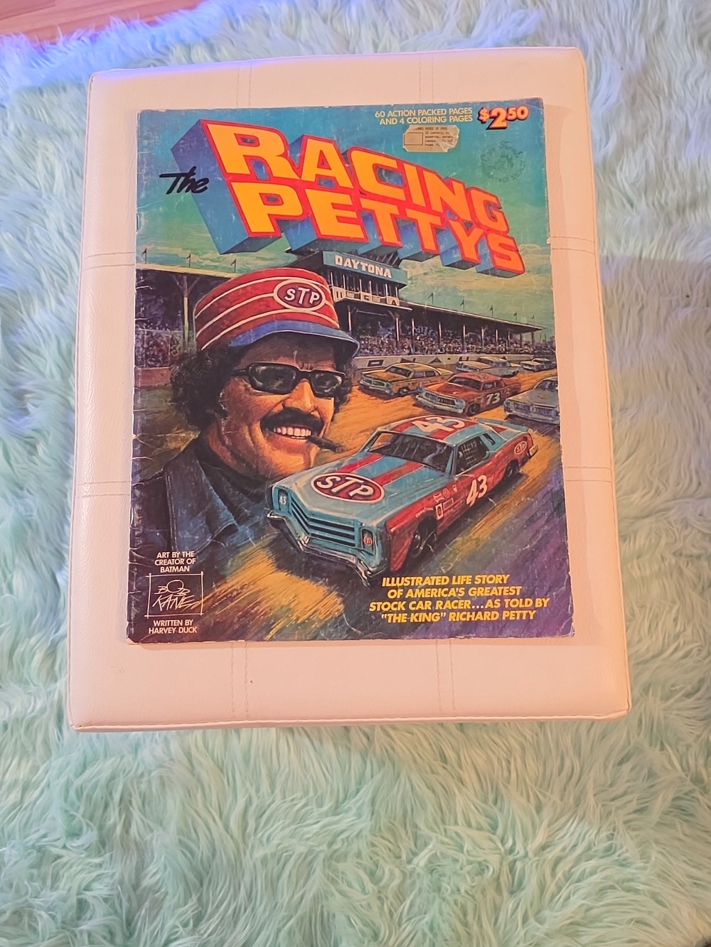 The RACING PETTYS 1980 STP NASCAR 60 Pg COMIC & Coloring Book - BOB KANE